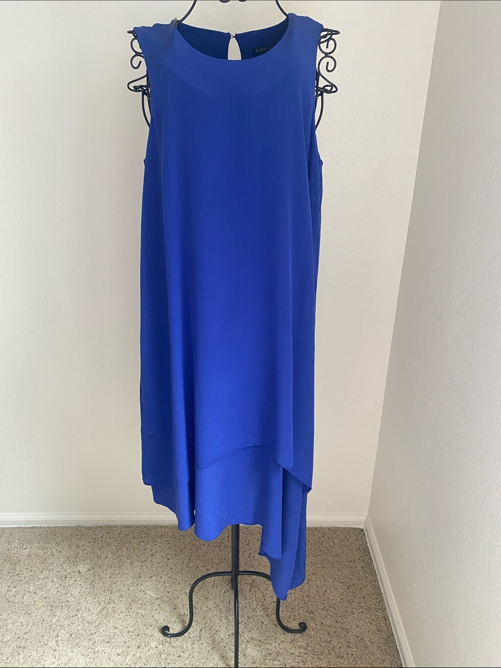 Eileen Fisher Royal Blue Silk Dress